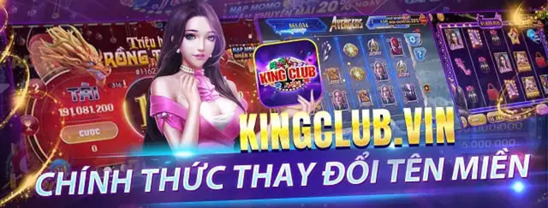 KingClub Vin đổi tên miền